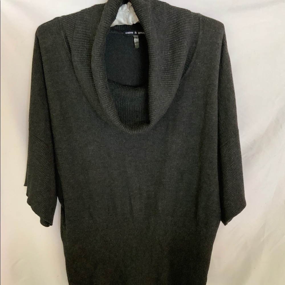Cable & Gauge Cowl-Neck Knit Sweater